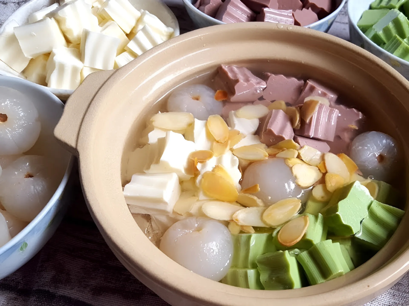 Các bước nấu chè khúc bạch
