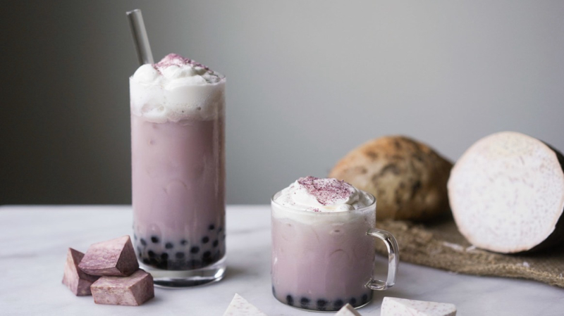 Công thức pha trà sữa khoai môn