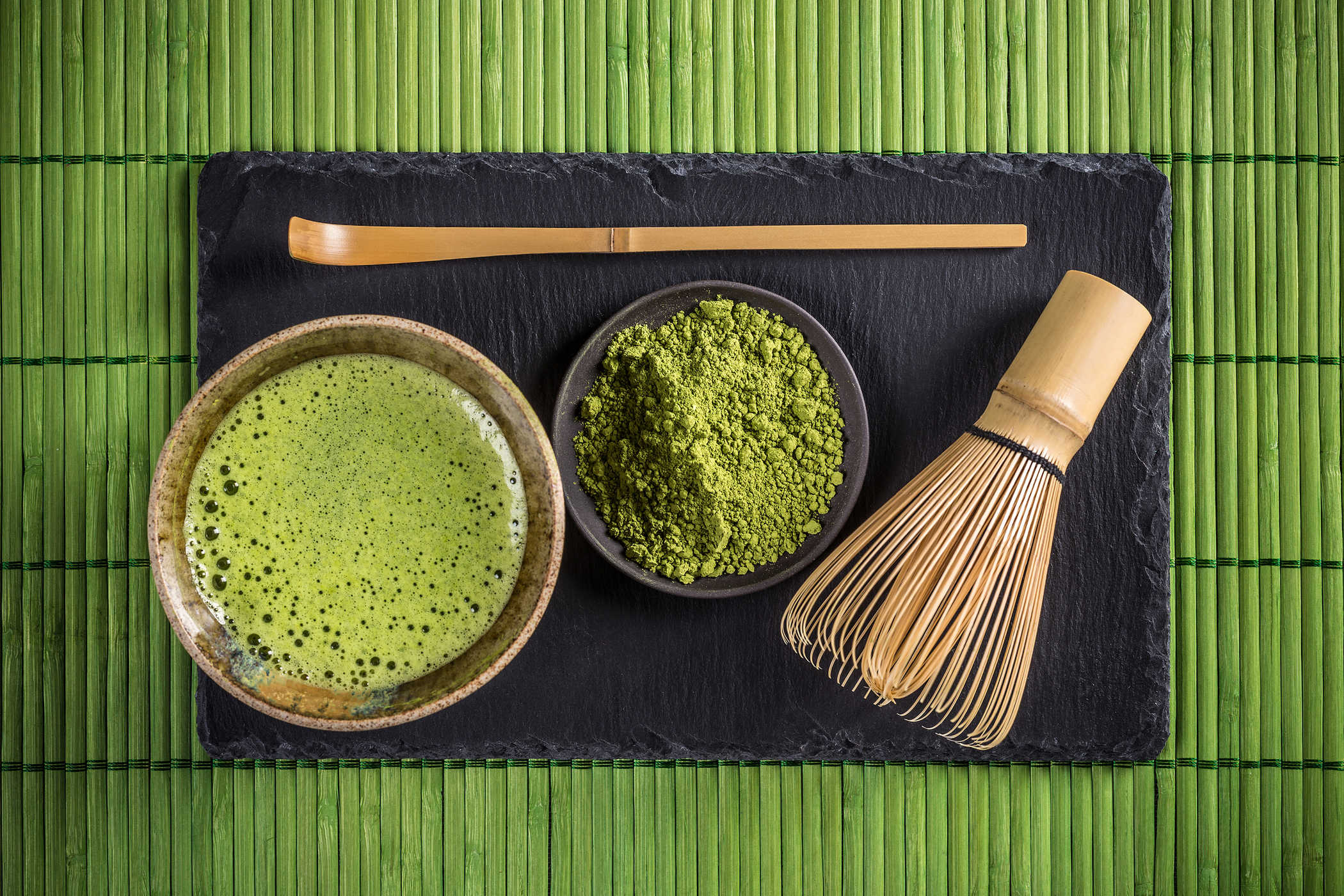 Bột matcha là một nguyên liệu được sử dụng rất phổ biến