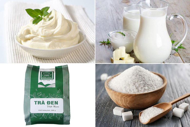 Nguyên liệu làm trà sữa kem cheese 