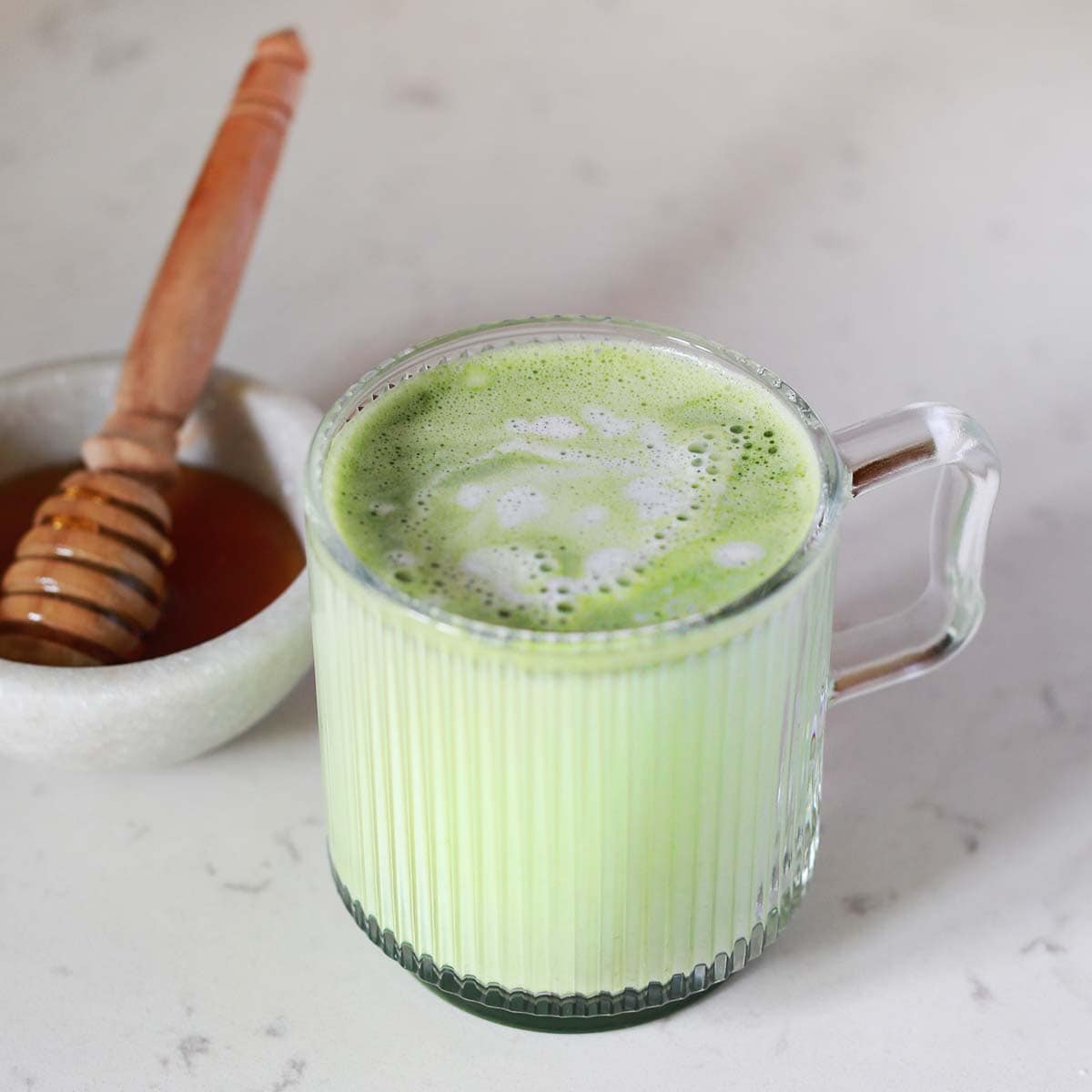 Thành phẩm matcha latte thơm ngon và béo ngậy