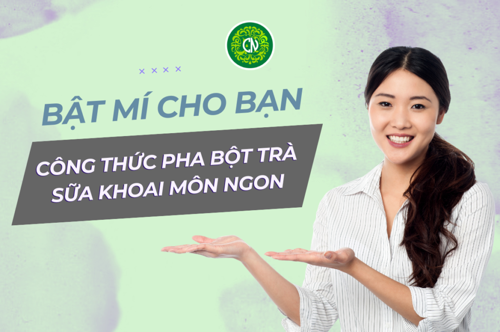 Mách bạn bí quyết pha bột trà sữa khoai môn lên màu đẹp