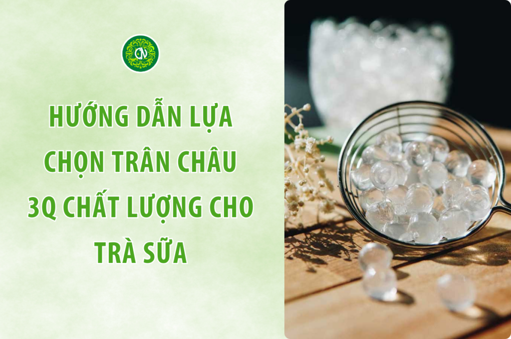 Trân Châu 3Q Loại Nào Ngon? Hướng Dẫn Lựa Chọn Trân Châu 3Q Chất Lượng Cho Trà Sữ